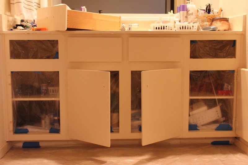 Prepping the work area