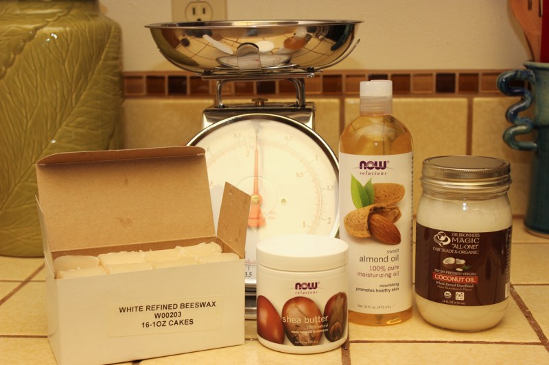 Ingredients for my lotion bars