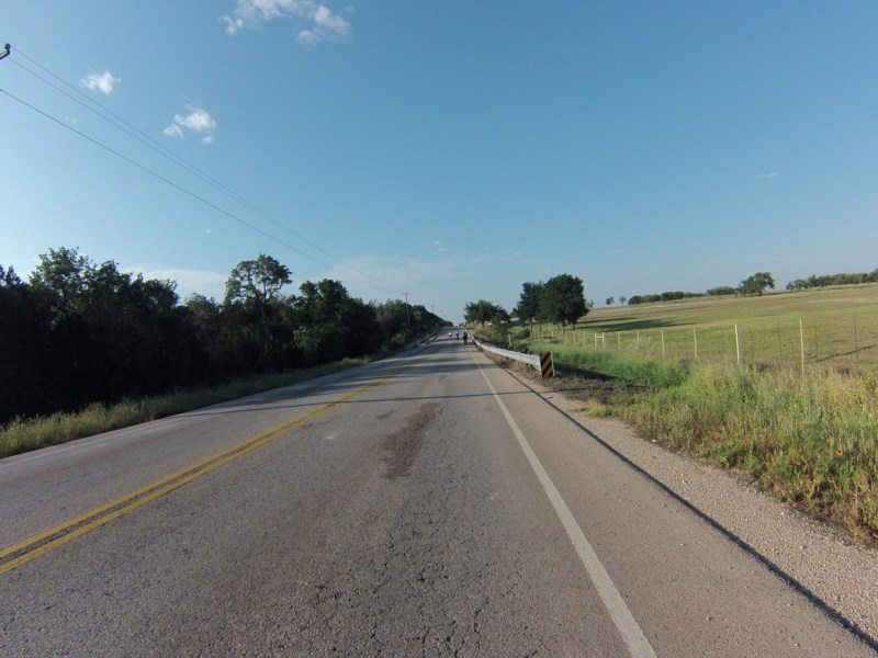 The morning started out with very few clouds and at a reasonable temperature.