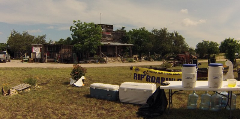 A closer look at the old general store, it's a place you can stop at on the way out and back on the Armadillo ride.