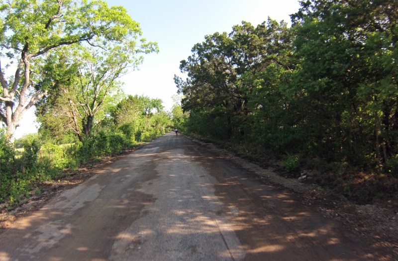 A cool, narrow, shady road