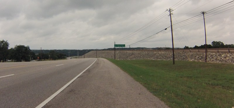 Coming up to Mansfield Dam.