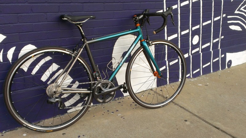 Here she is, my new bike right after picking her up.