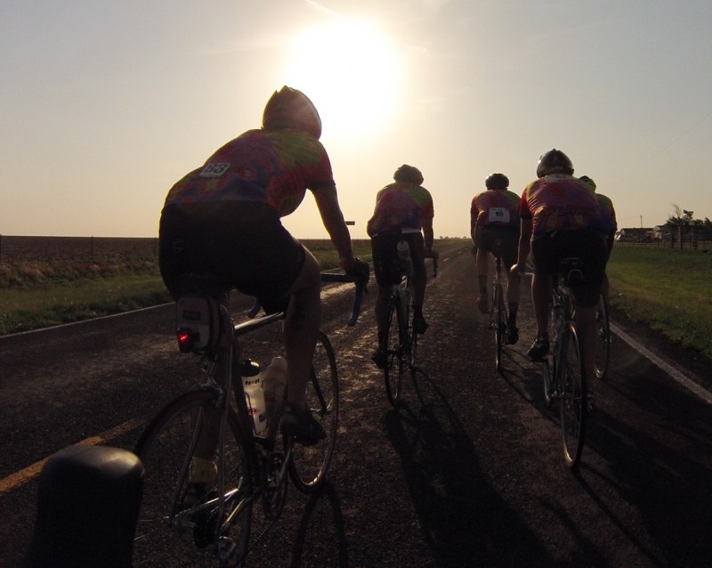 Second group of riders