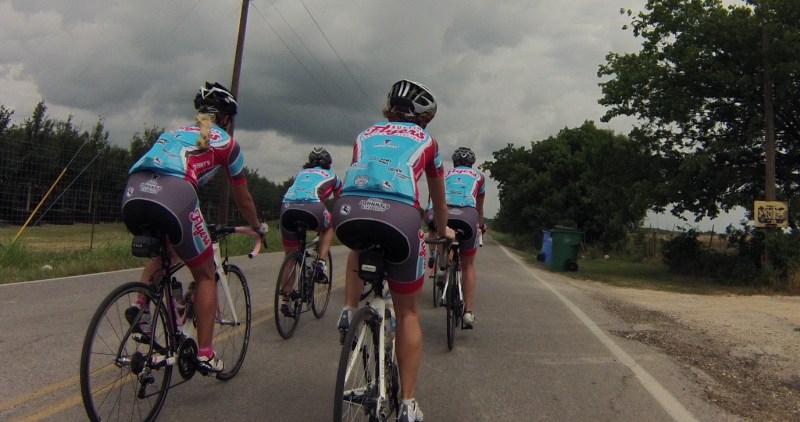 After initially passing them, they then passed me and I was sucked into the group. It was nice to have the draft after being on my bike 70 miles already. They also were going the exact same route back to Austin that I planned and helped me with some tricky turns.