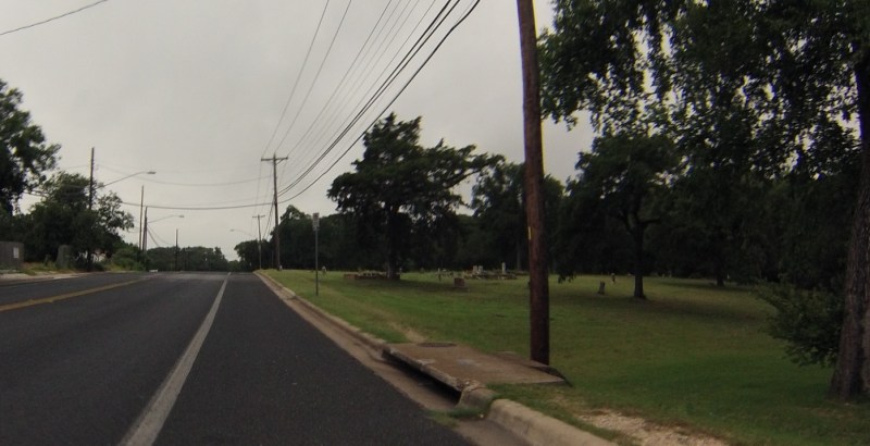 I thought Springdale road had a bike lane for it's entire length but I was definitely wrong. It did eventually have a bike lane, but for much of the distance I just took the right lane since there were two lanes and minimal traffic.