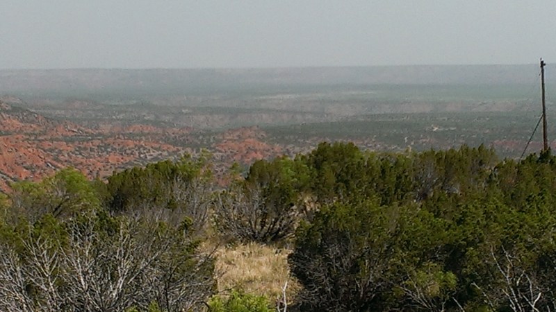 Somewhere around 2/3 of the way up the climb I paused to rest and took a picture of the canyon.