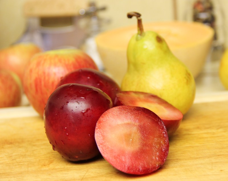 Plums, pears, apples, cantaloupes, oh my.